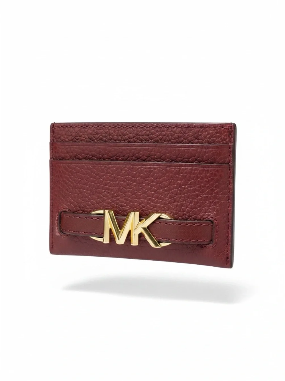 Michael Kors Dark Cherry Leather Card Holder NWT